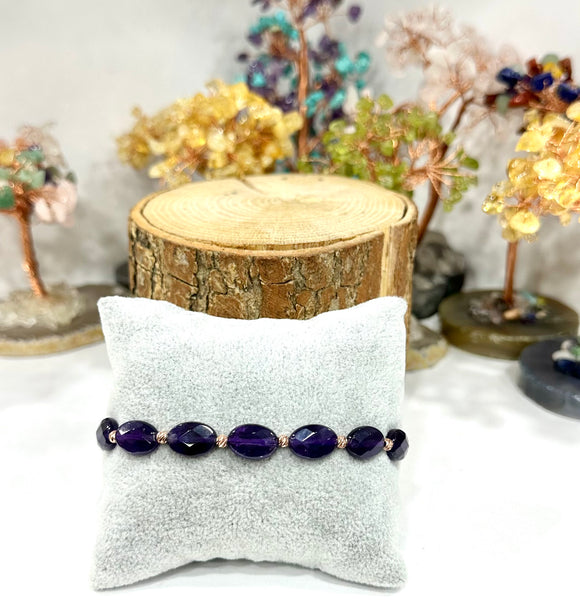 Amethyst Bracelet (special cut silver)