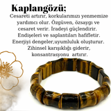 Kaplan Gözü Bileklik (Kemik Model)