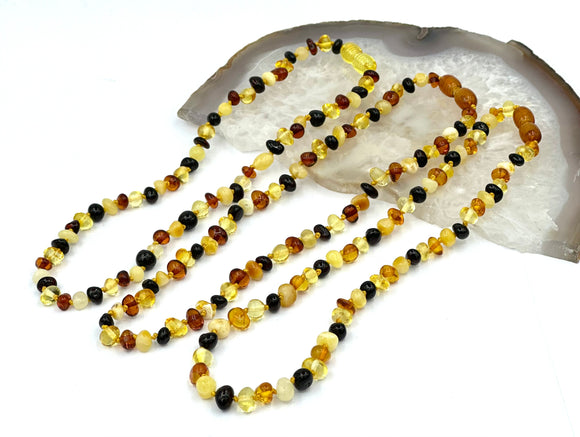 Baby amber teething necklace