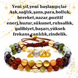 Yeni yıl,yeni başlangıçlar  Aşk,sağlık,şans,para,bolluk, bereket,nazar,pozitif enerj,huzur,sükunet,ruhsallık, galibiyet,başarı,yüksek frekans,canlılık,zindelik