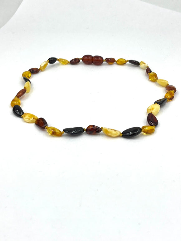 Baby amber teething necklace